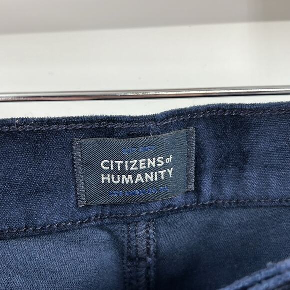 Citizens of Humanity Women's Paloma Baggy Velvet Jeans - Royal Navy - 31 - NWT - Picture 6 of 9